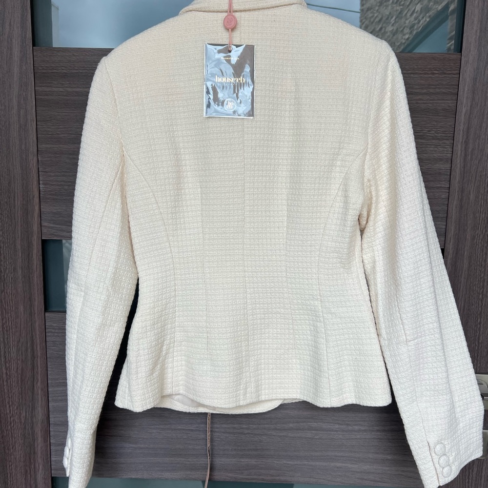 NWT House of CB Misha and Lena Cream Boucle Button Blazer and Pencil Skirt - Picture 14 of 16
